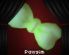 [P]Light Green Bow