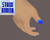 (Sm)Hand Blue Nails
