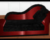 Black/Red Sofa Lounger