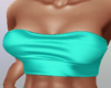 Turquoise silk top