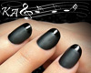 Gothic Black Fr Manicure