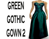 Green Gothic Gown 2