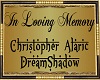 Chris D Memorial Plaque