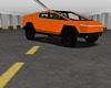 Orange Telsa  Truck