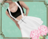 A: White suspender dress