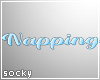 Napping Sign Blue