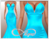 Satin Gown - Aqua