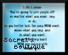 Life lessons #1