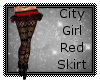 City Girl Red Skirt