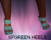 SFGREEN WEDDING HEELS
