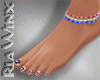 USA Bare Feet Nails