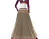 RB 2 Layers Purple Gown