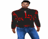 black & red love jacket