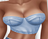 Blue Leather Top