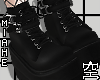 空 Boots Emo Black 空