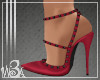 WA3 Studded Heels - Red