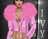 IV.Pink LeathrFur Coat