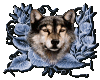 Transparent Glitter Wolf