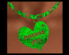 Poison Ivy Heart Necklac