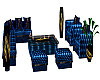 tango blue couch set