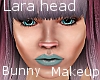 Lara's bunny makeup