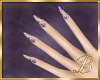 Purple Roses Nails