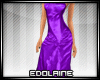 E~ Satin Gown Purple