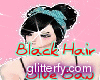 Black Hair blue Ban