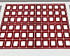 Mod Red/White Rug