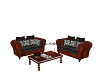 rosewood couch set