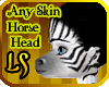 Furry AnySkin Horse Head