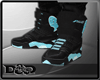 D- Black Blue Sneakers