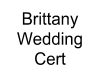 Brittany Wedding cert