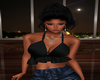 [JR] Ruffle Top Black