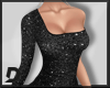 [D] Black Glitter Dress