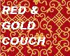 Red and Gold Couch