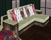 chrismas sofa w cushions
