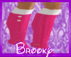 lBlkids pink&white socks