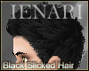 Black Slicked Hair