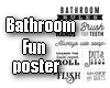 Bathroom Rules Poster