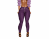Purple Zipper Jeans>>RXL
