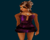 Sexy purple mini dress