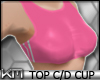 +KM+ Gym Top Pink C-cup