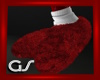 GS Red Fluffy Slippers