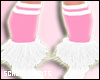 ❥ pink/white boots