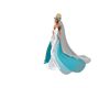 Wht n Teal Wedding Veil