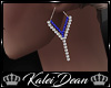 ~K Krystal Earrings Blue