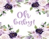 purple oh baby frame