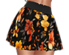Fall Floral Pleat Skirt
