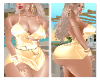 Fashion shiny gold dress